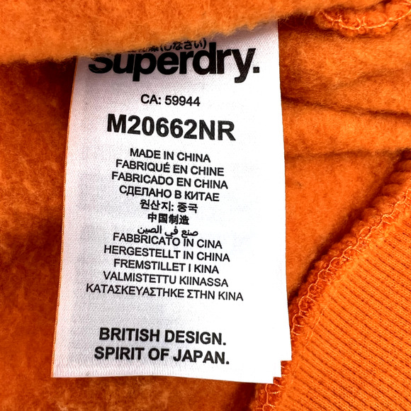 SUPERDRY Triple Drop Color Block Logo Crew Sweatshirt Size 2XL - Picture 8 of 10